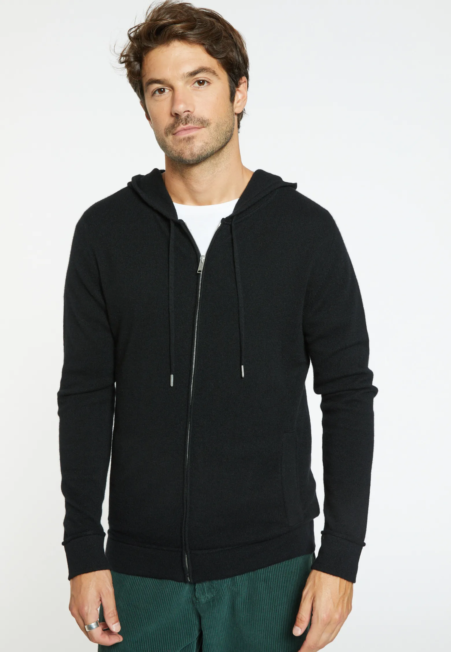 Montagut Cashmere hooded zip cardigan - Emilien