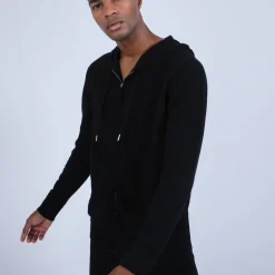 Montagut Cashmere Hooded Zip Sweatshirt - Owen