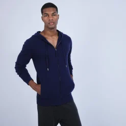 Montagut Cashmere Hooded Zip Sweatshirt - Owen