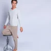 Montagut Cashmere jumper with grandad neckline - Olivier