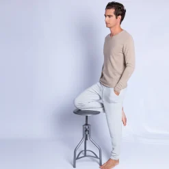 Montagut Cashmere jumper with grandad neckline - Olivier