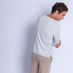 Montagut Cashmere jumper with grandad neckline - Olivier
