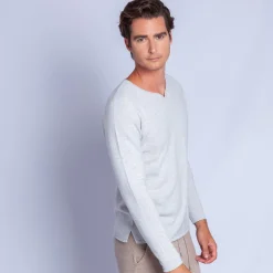 Montagut Cashmere jumper with grandad neckline - Olivier