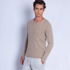 Montagut Cashmere jumper with grandad neckline - Olivier
