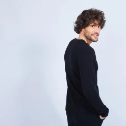 Montagut Cashmere jumper with grandad neckline - Olivier