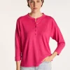 Montagut Cashmere linen sweater with button-down collar - Naza
