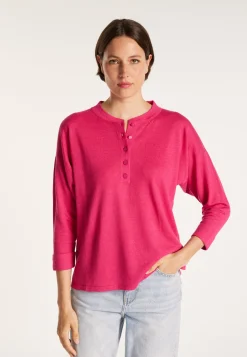 Montagut Cashmere linen sweater with button-down collar - Naza