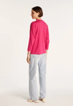 Montagut Cashmere linen sweater with button-down collar - Naza