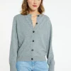 Montagut Cashmere round neck buttoned cardigan - Ari