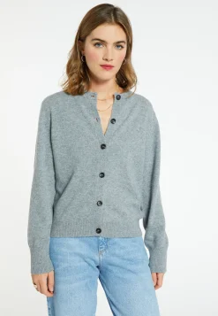 Montagut Cashmere round neck buttoned cardigan - Ari