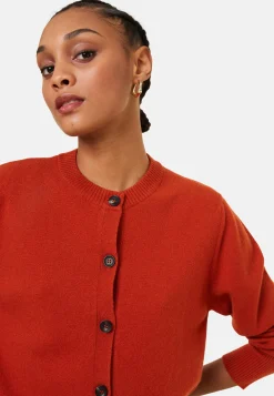 Montagut Cashmere round neck buttoned cardigan - Ari