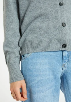 Montagut Cashmere round neck buttoned cardigan - Ari