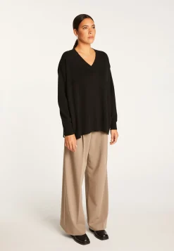 Montagut Cashmere slit sweater - Alienor