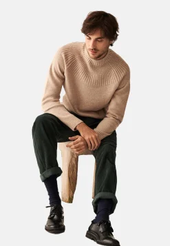 Montagut Cashmere sweater collar with mesh set - Arman