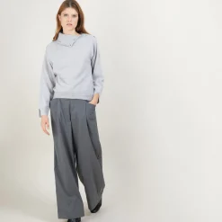 Montagut Cashmere sweater with button-down collar - Gretel bis