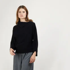 Montagut Cashmere sweater with button-down collar - Gretel bis