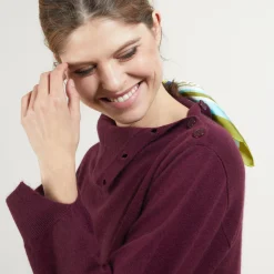 Montagut Cashmere sweater with button-down collar - Gretel bis