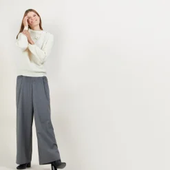 Montagut Cashmere sweater with button-down collar - Gretel bis