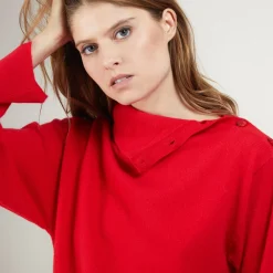 Montagut Cashmere sweater with button-down collar - Gretel bis