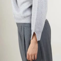 Montagut Cashmere sweater with button-down collar - Gretel bis