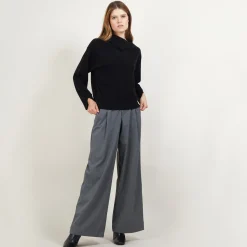 Montagut Cashmere sweater with button-down collar - Gretel bis