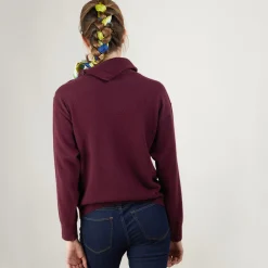 Montagut Cashmere sweater with button-down collar - Gretel bis