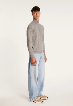 Montagut Cashmere sweater with trucker collar - Emile