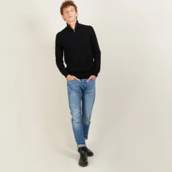 Montagut Cashmere sweater with zip neck - Emile