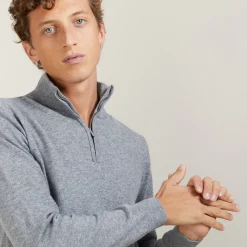 Montagut Cashmere sweater with zip neck - Emile