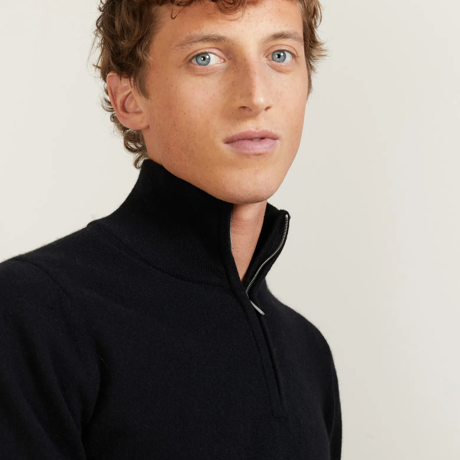 Montagut Cashmere sweater with zip neck - Emile