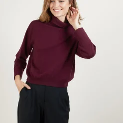Montagut Cashmere turtleneck sweater with hammer armholes - Beverlie