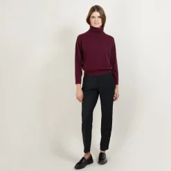 Montagut Cashmere turtleneck sweater with hammer armholes - Beverlie
