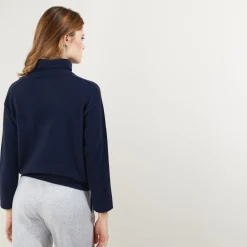 Montagut Cashmere turtleneck sweater with hammer armholes - Beverlie