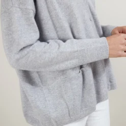 Montagut Cashmere V-neck cardigan - Brune
