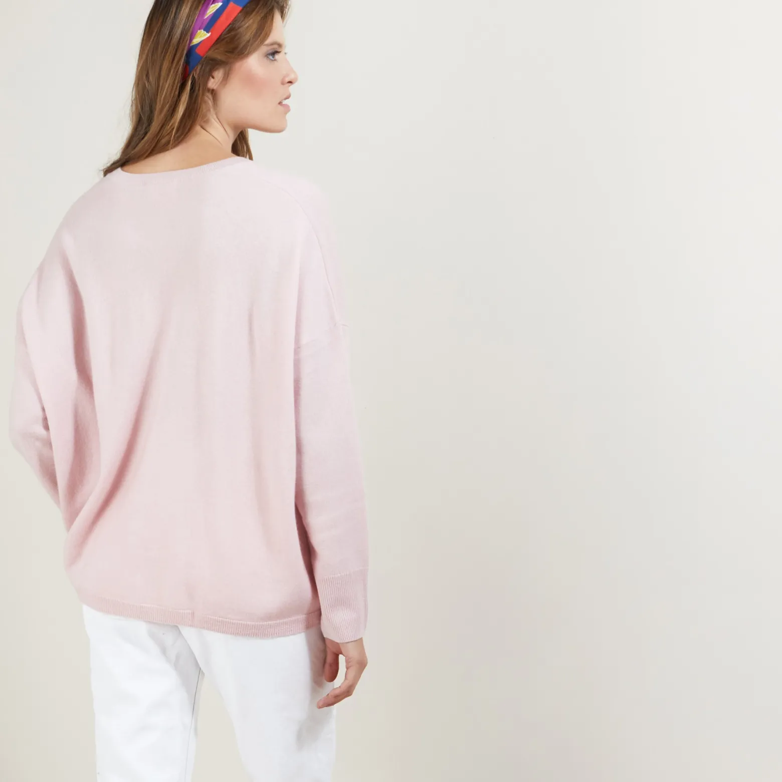 Montagut Cashmere V-neck cardigan - Brune