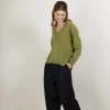 Montagut Cashmere V-neck sweater with slits - Barnabe