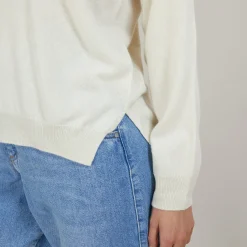 Montagut Cashmere V-neck sweater with slits - Barnabe
