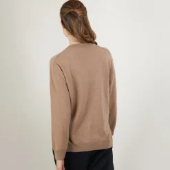 Montagut Cashmere V-neck sweater with slits - Barnabe
