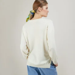 Montagut Cashmere V-neck sweater with slits - Barnabe