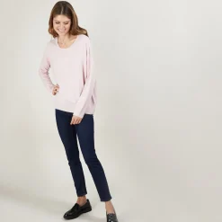 Montagut Cashmere wide shoulder buttons sweater - Brook