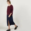 Montagut Cashmere wide shoulder buttons sweater - Brook