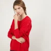 Montagut Cashmere wide shoulder buttons sweater - Brook