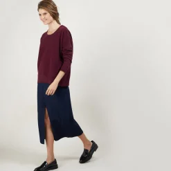 Montagut Cashmere wide shoulder buttons sweater - Brook