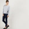 Montagut Cashmere wide shoulder buttons sweater - Brook
