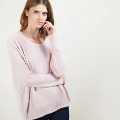 Montagut Cashmere wide shoulder buttons sweater - Brook