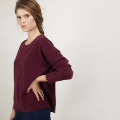 Montagut Cashmere wide shoulder buttons sweater - Brook
