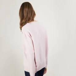 Montagut Cashmere wide shoulder buttons sweater - Brook