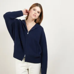 Montagut Cashmere zipped hooded jacket - Gabien