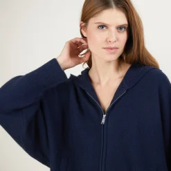 Montagut Cashmere zipped hooded jacket - Gabien