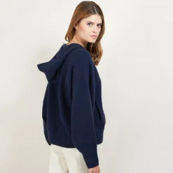 Montagut Cashmere zipped hooded jacket - Gabien